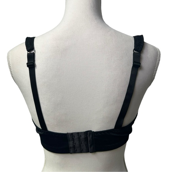 ROSME women’s black lightly padded/lined Balconette 36DDD/F underwire bra NWOT - Picture 5 of 5